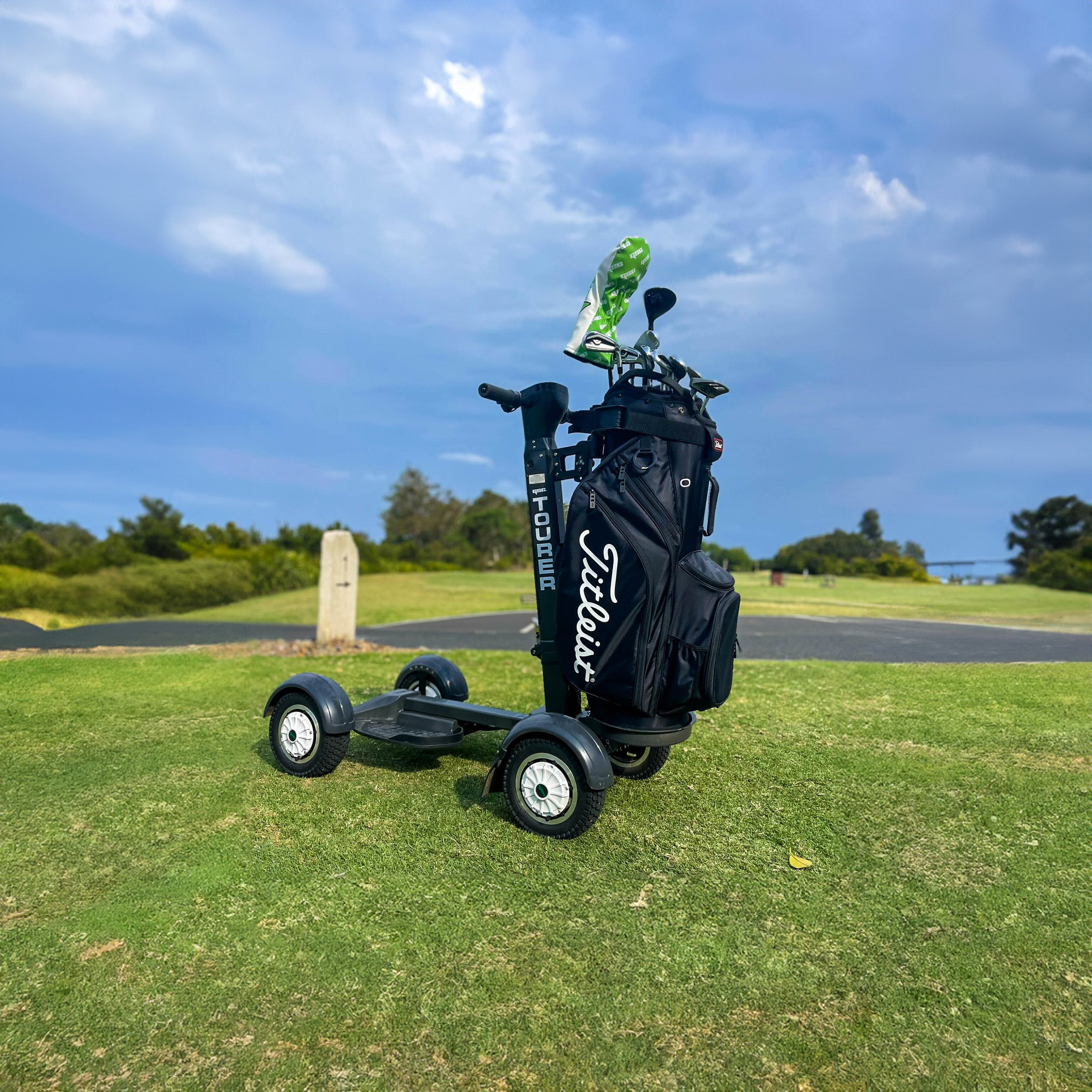 Electric ride cheap on golf buggy